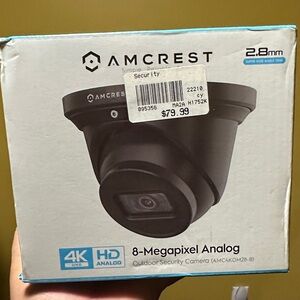 Crest Black 8-Megapixel Analog Outdoor Security Camera